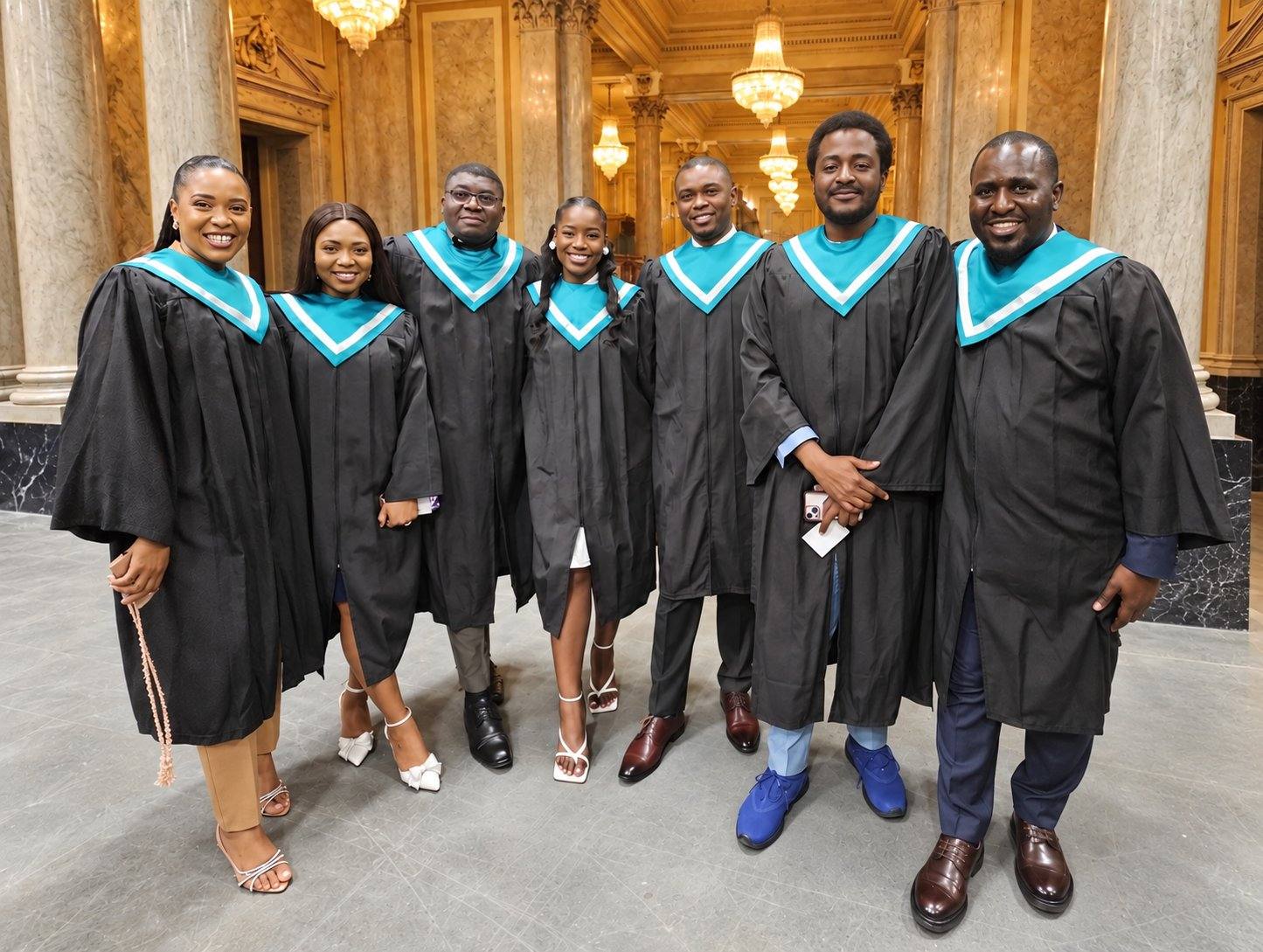 Graduates celebrating at convocation